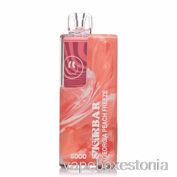 Vape Box Estonia Suhkrubatoon Sb8000 0% Nullnikotiini ühekordne Georgia Virsiku Külm
